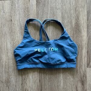 Peloton x Lululemon Energy Sports Bra Teal Size 10 Medium Support